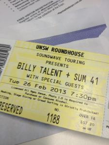billy talent sum 41 gig music live bands